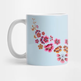 embroidery ring floral design Mug